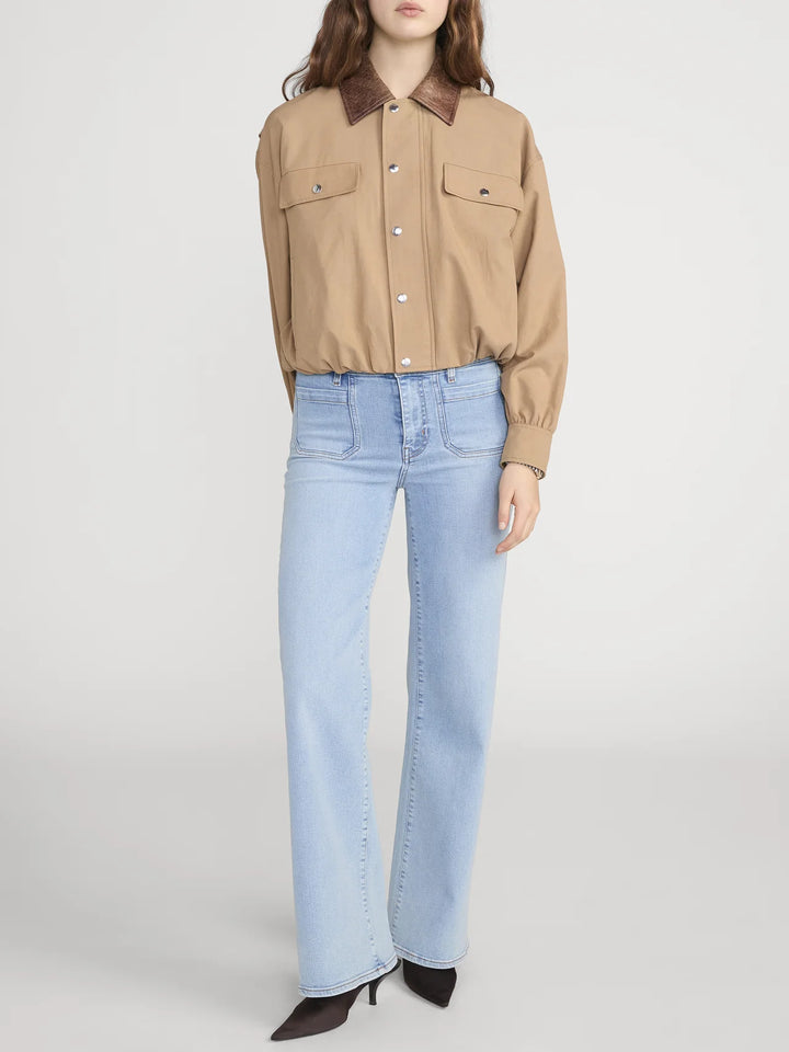 Jeans Slim Palazzo Long Modernist à poches