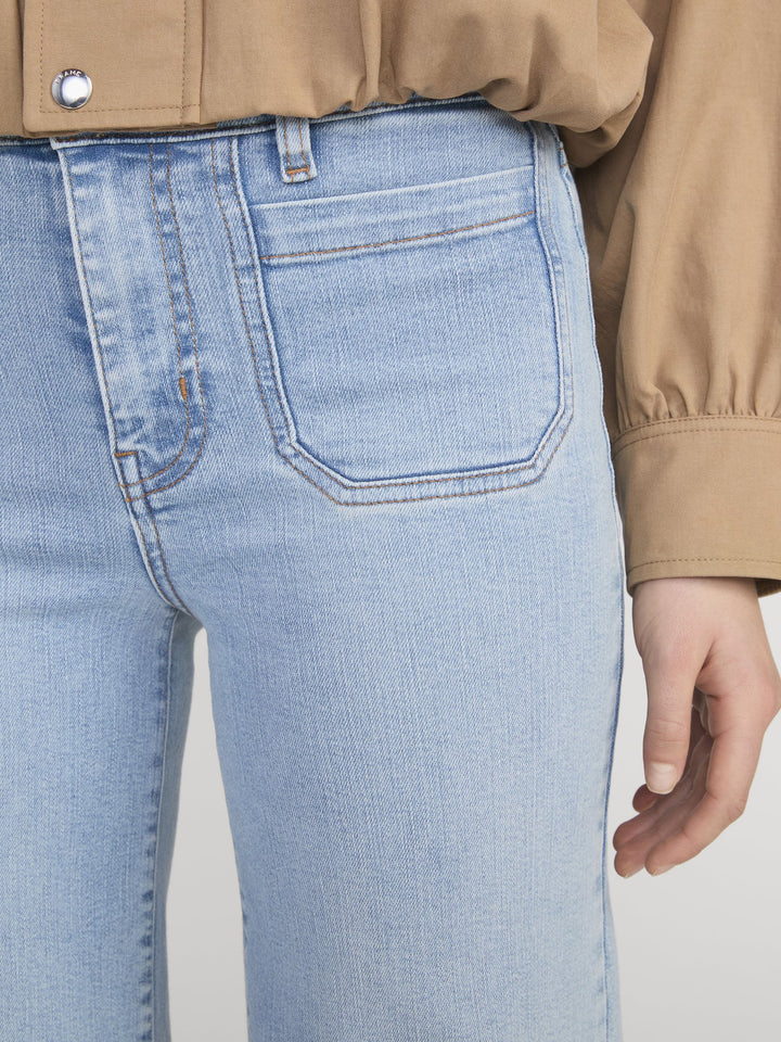 Jeans Slim Palazzo Long Modernist à poches