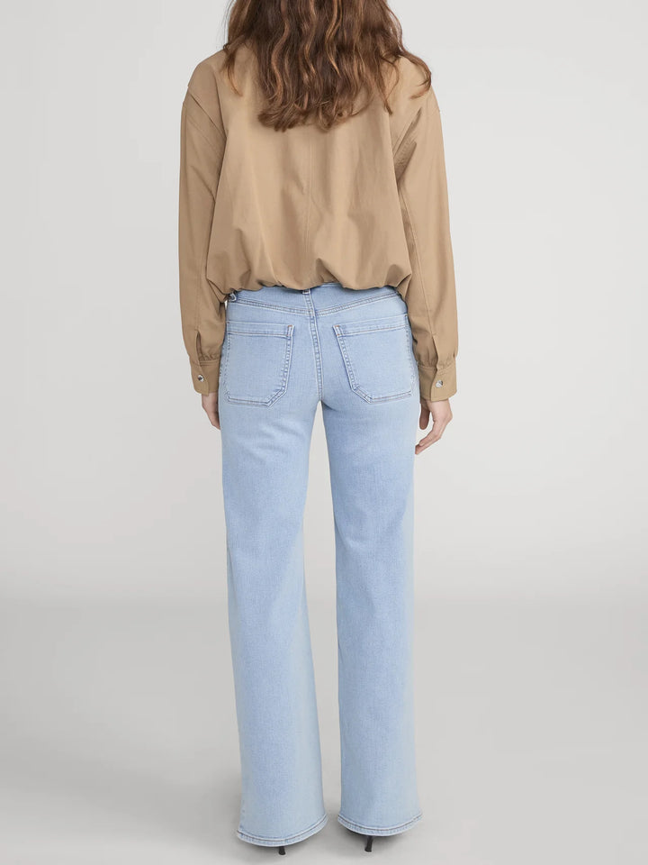 Jeans Slim Palazzo Long Modernist à poches