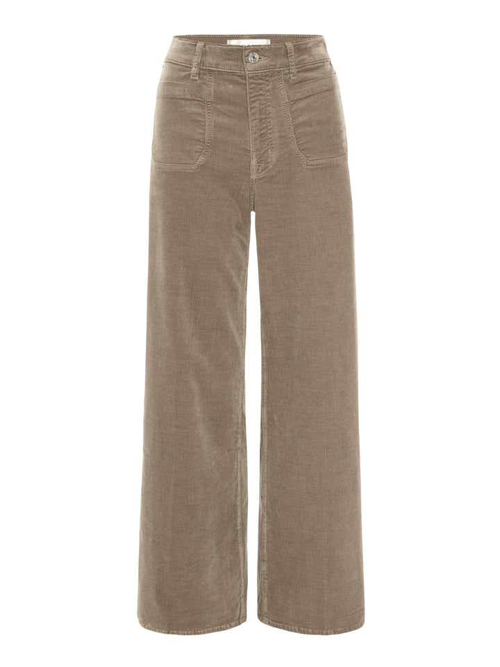 Jeans slim palazzo modernist en corduroy