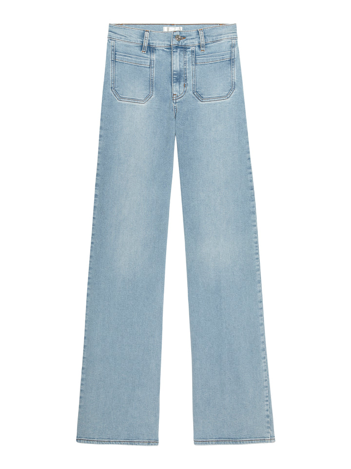 Jeans Slim Palazzo Long Modernist à poches
