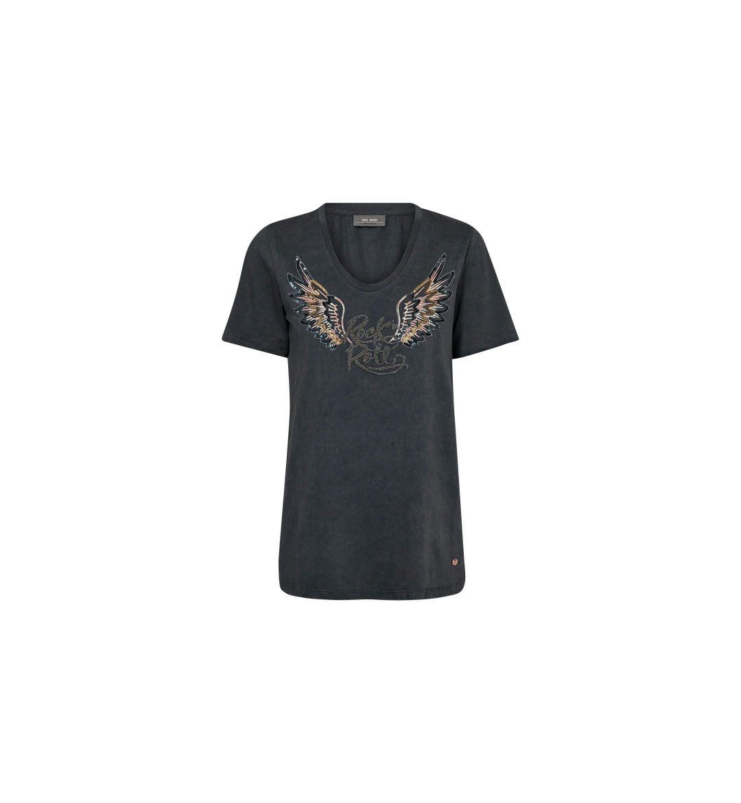T-shirt avec motif perlé d'ailes Faye