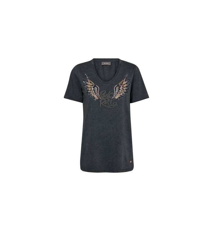T-shirt avec motif perlé d'ailes Faye