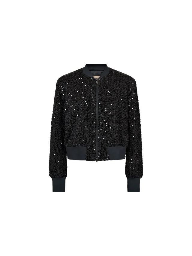 Blouson aviateur étincelant à paillettes Cate Lala