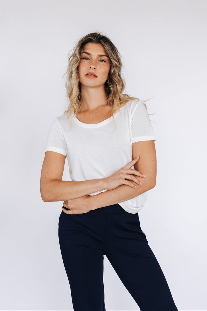 T-shirt Essentiel de base - Exclusivité Avec Style - BLANC ❤️