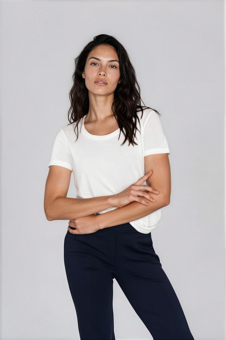 T-shirt Essentiel de base - Blanc cassé ❤️