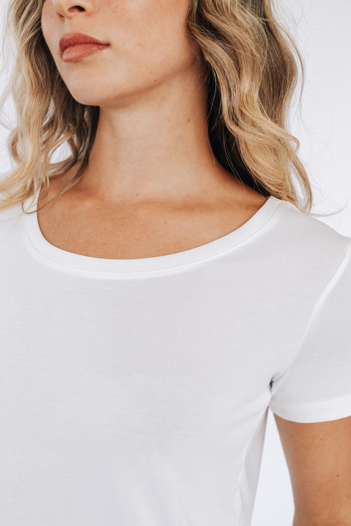 T-shirt Essentiel de base - Exclusivité Avec Style - BLANC ❤️