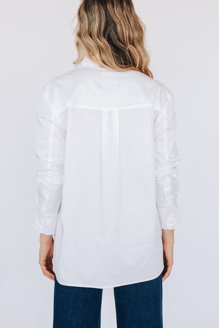 Chemisier Jade coupe ample - Blanc - Avec Style Studio