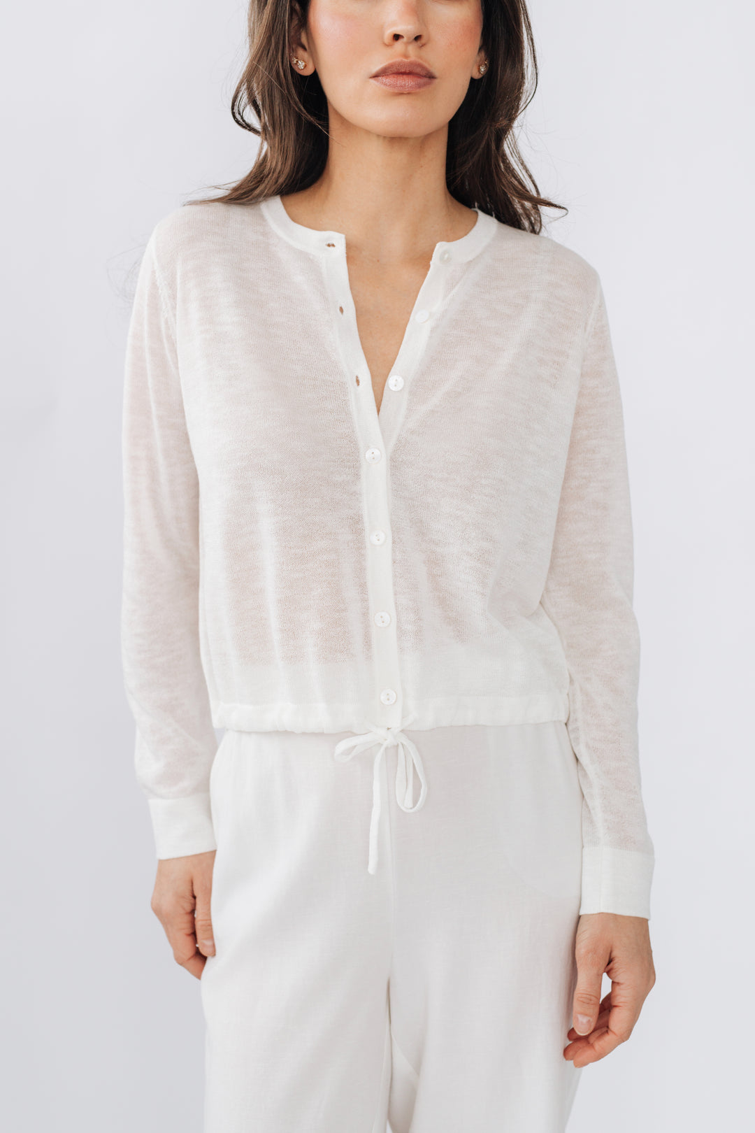 Cardigan élégance en tricot fin - Drew