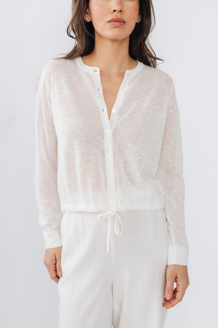 Cardigan élégance en tricot fin - Drew