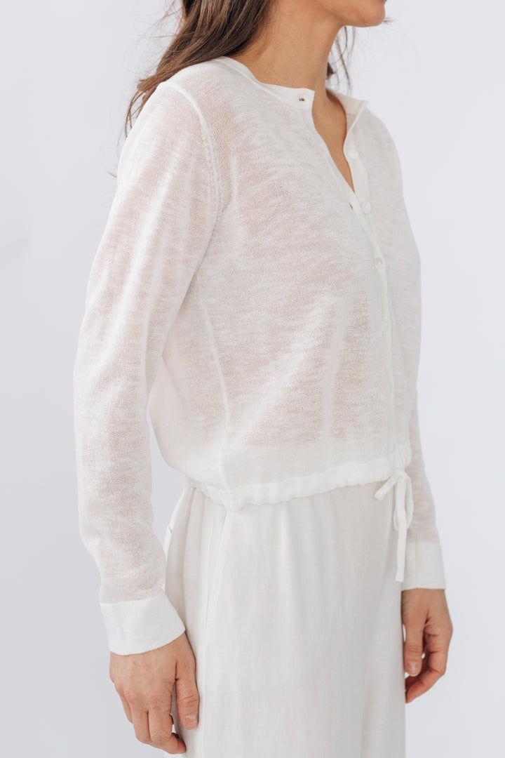 Cardigan élégance en tricot fin - Drew