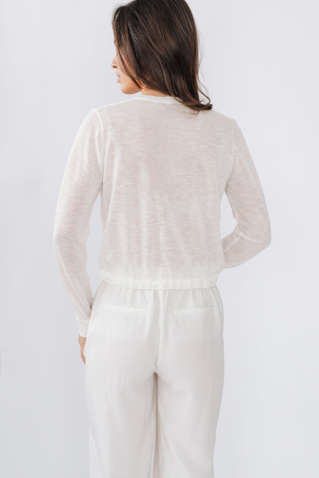 Cardigan élégance en tricot fin - Drew