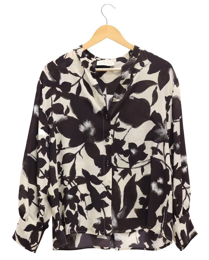 Blouse boutonnée avec imprimé floral Madagascar