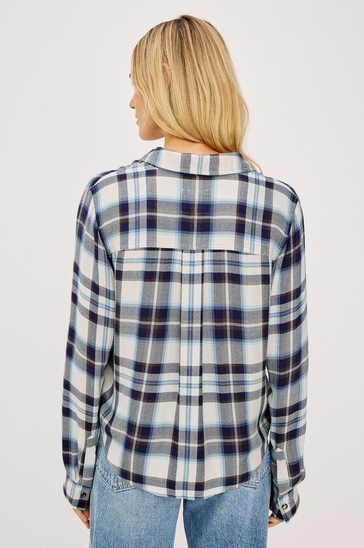 Chemise courte à carreaux Malin