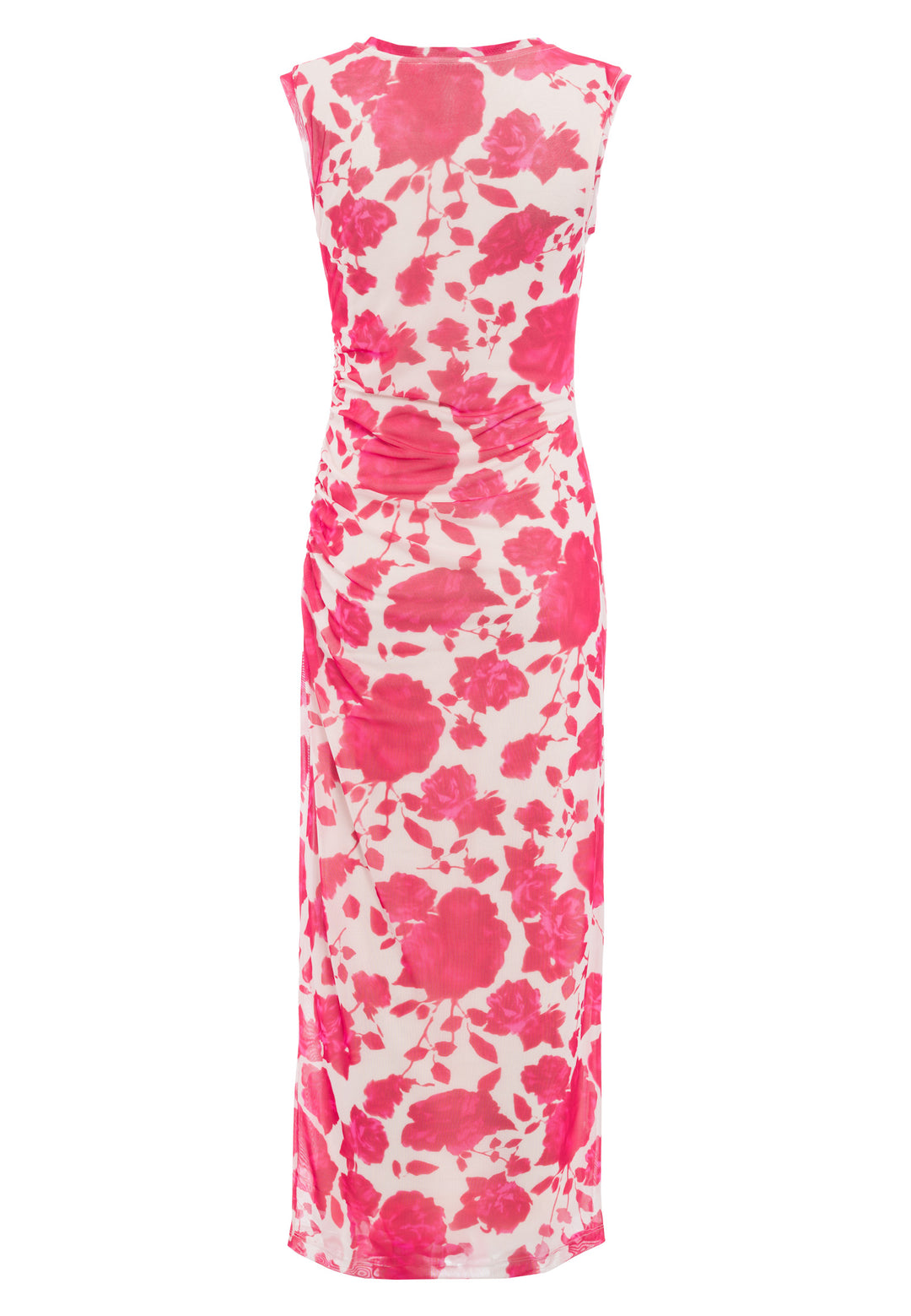 Robe midi moulante avec imprimé floral