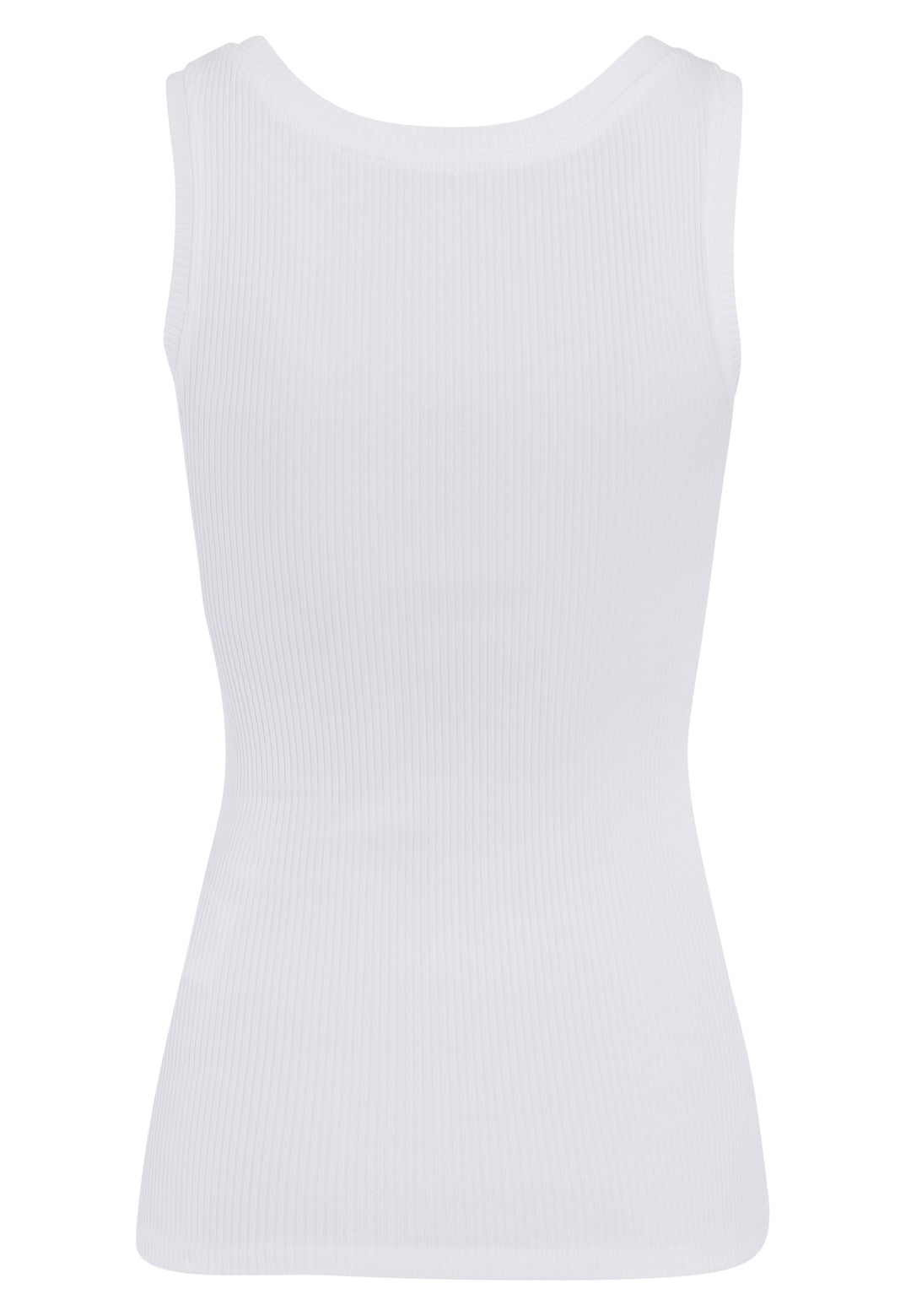 Camisole ajustée côtelée avec logo