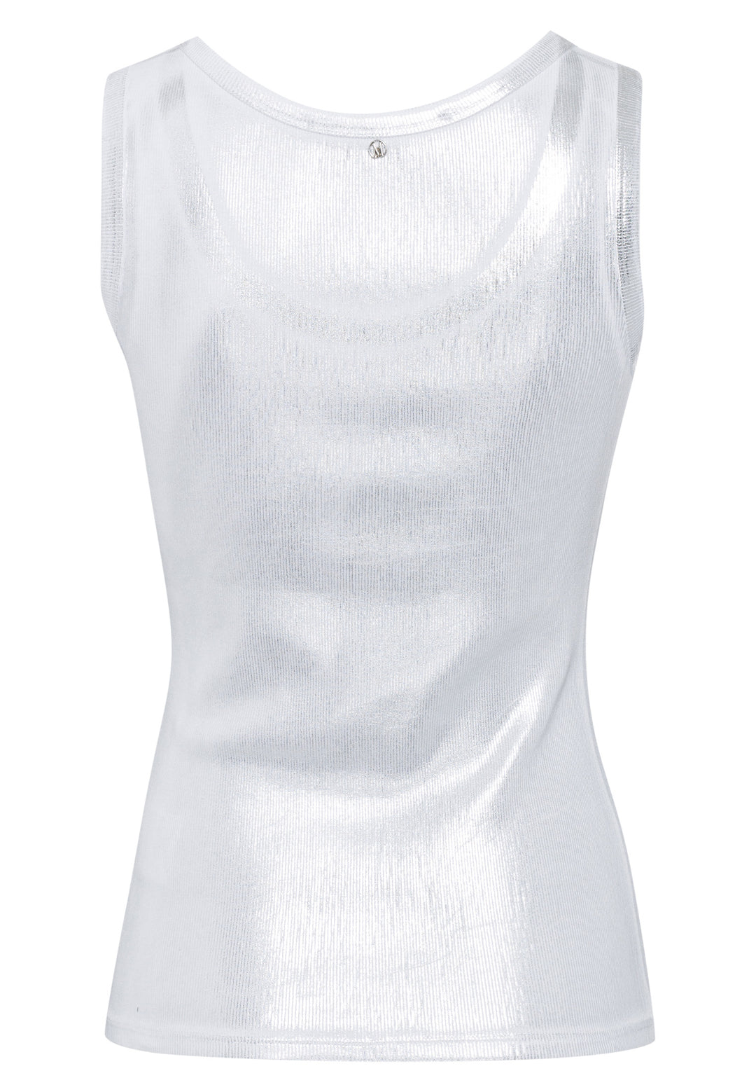 Camisole en coton ajustée avec fini métallisé
