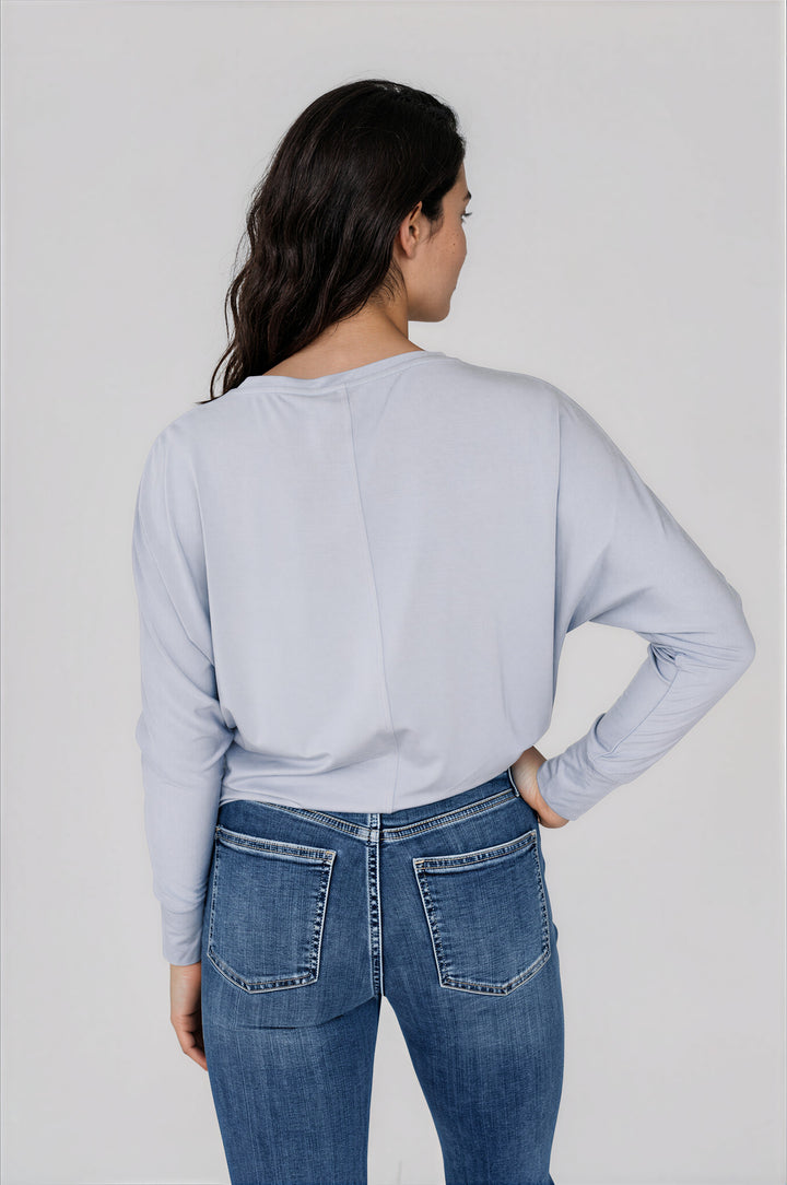 T-shirt doux confort à manches longues dolman - Margot