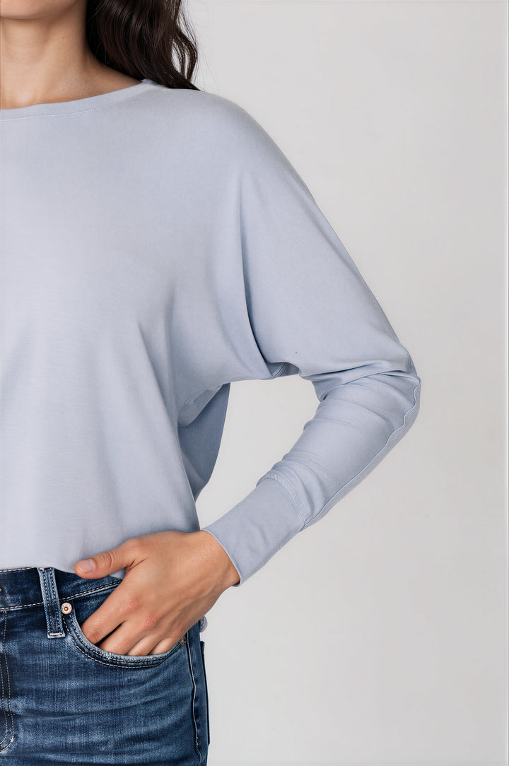 T-shirt doux confort à manches longues dolman - Margot