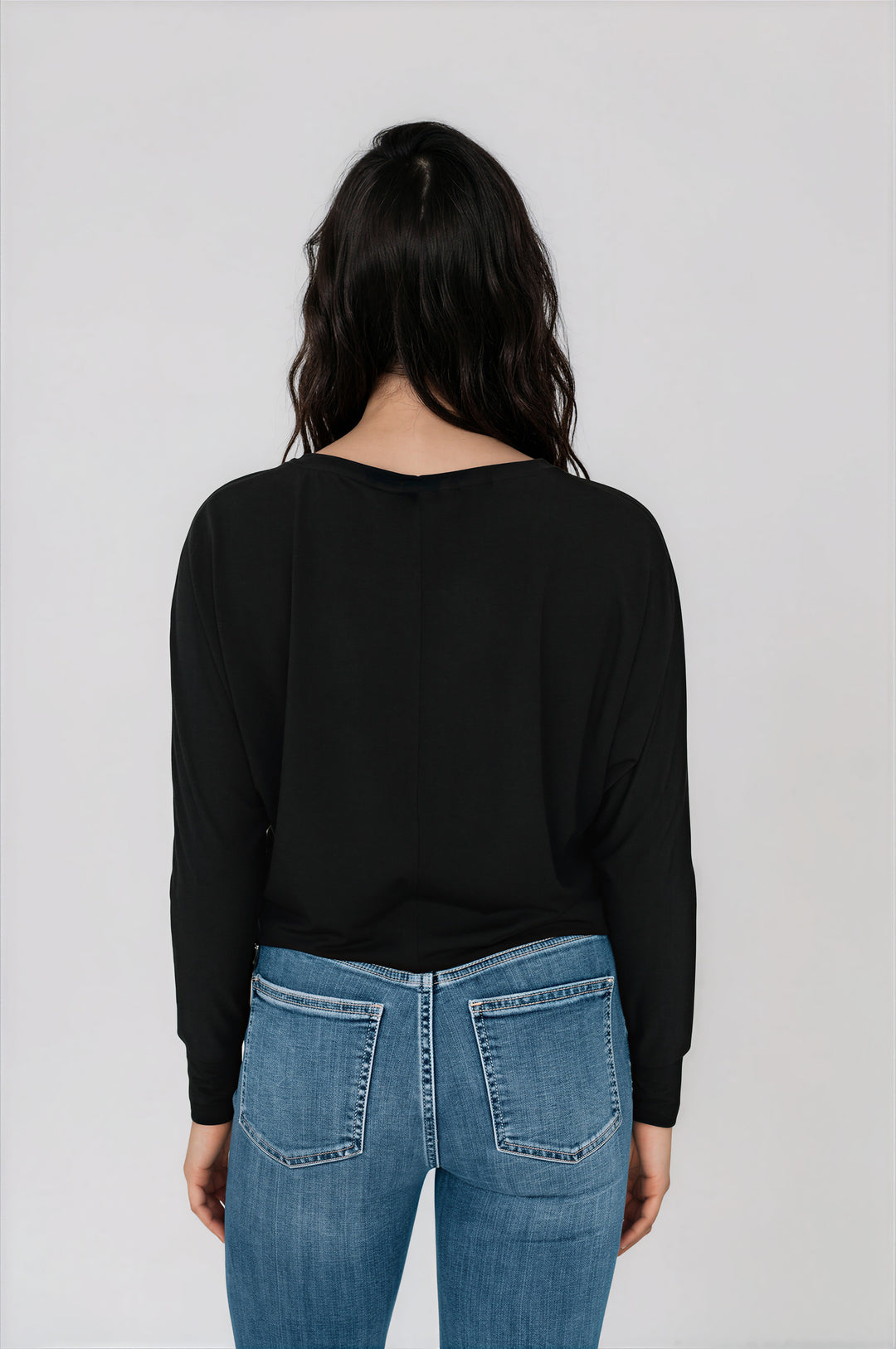 T-shirt doux confort à manches longues dolman - Margot
