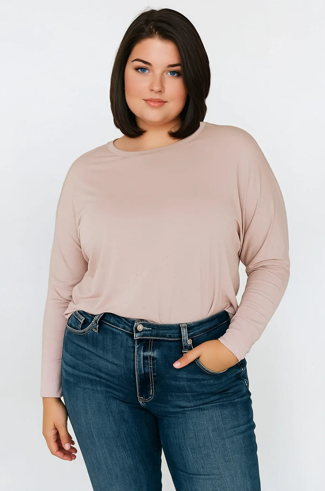 T-shirt doux confort à manches longues dolman - Margot