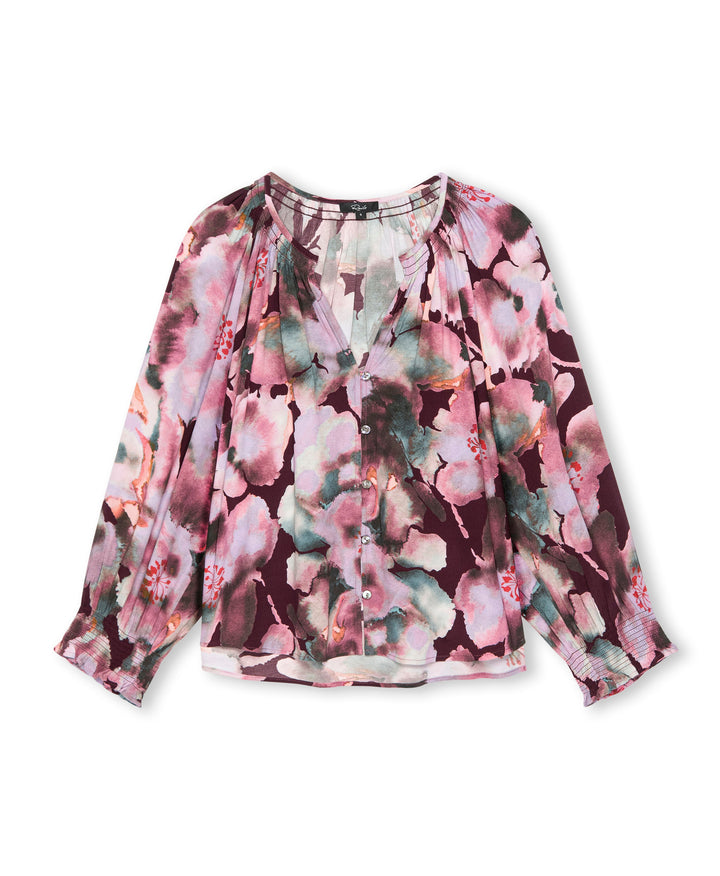 Blouse boutonnée avec imprimé floral Mariah