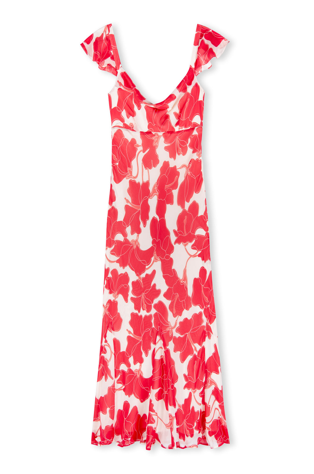 Robe longue fluide avec imprimé floral Marigold