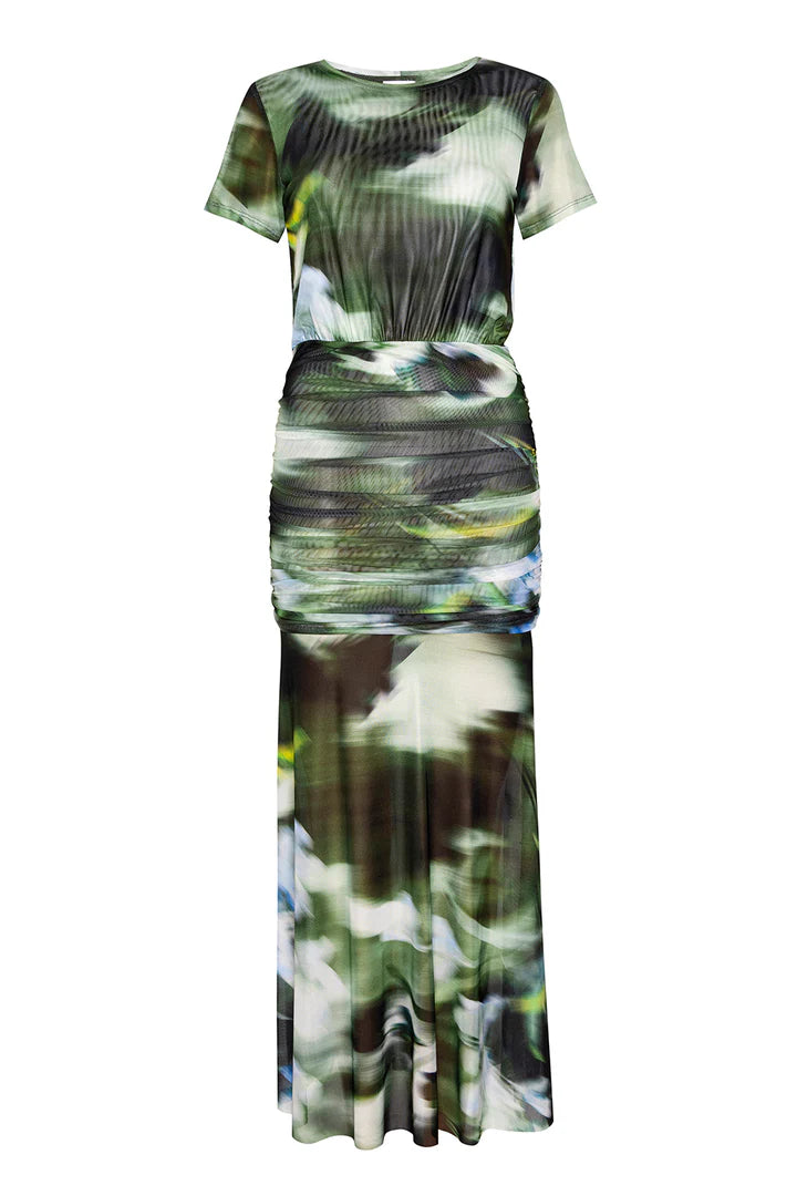 Robe longue diaphane Leda