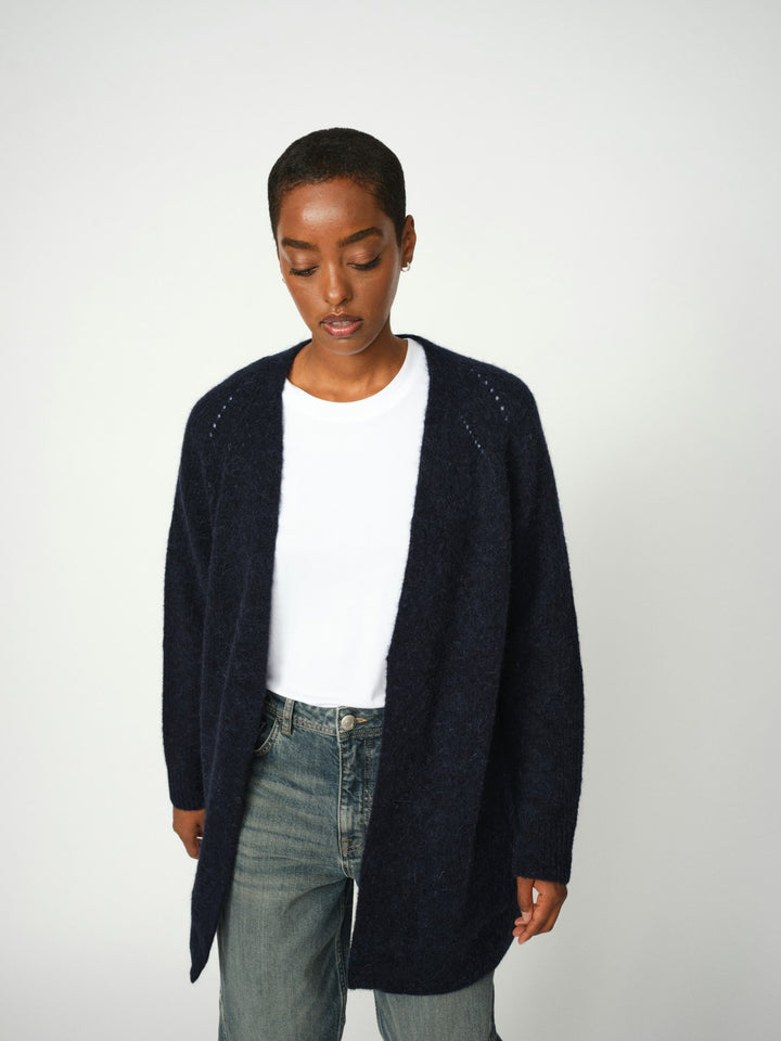 Cardigan long en mélange alpaga Thora