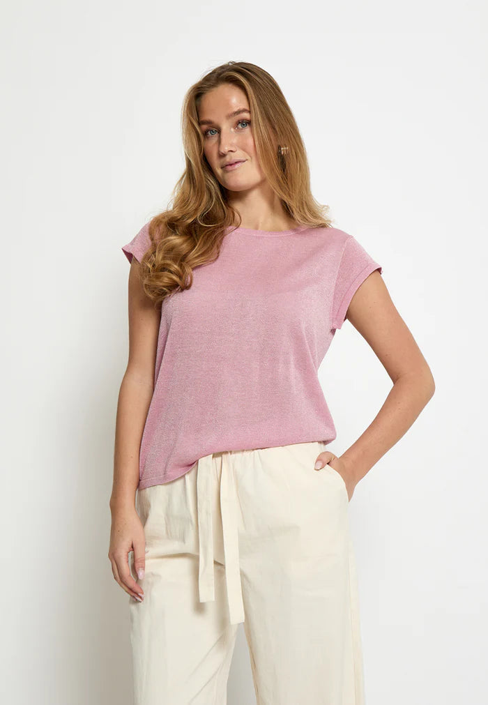 T-shirt Carlina tricoté effet scintillant