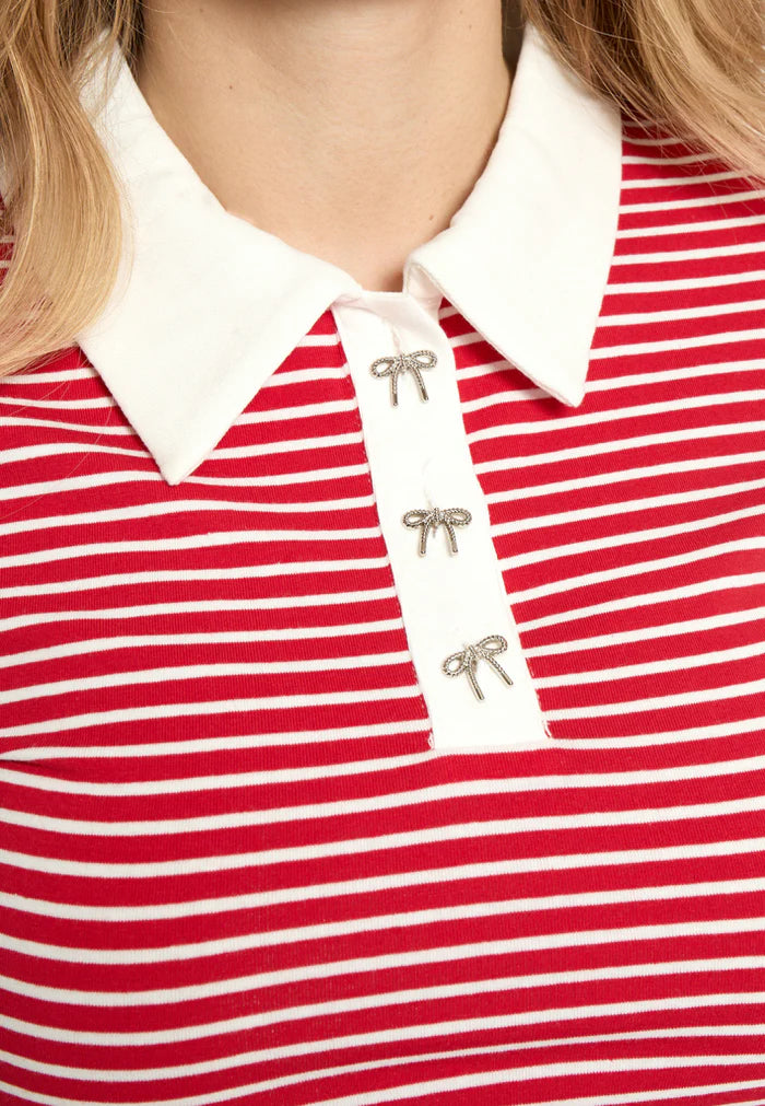T-shirt polo rayé