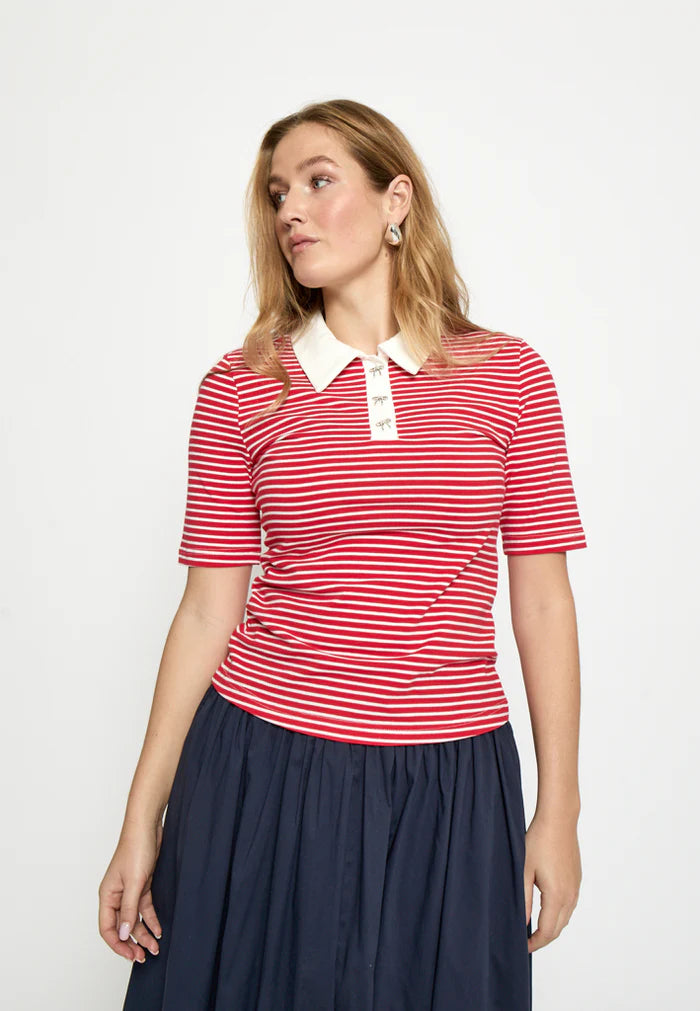 T-shirt polo rayé