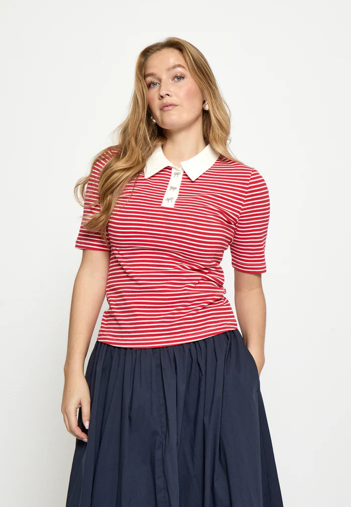 T-shirt polo rayé
