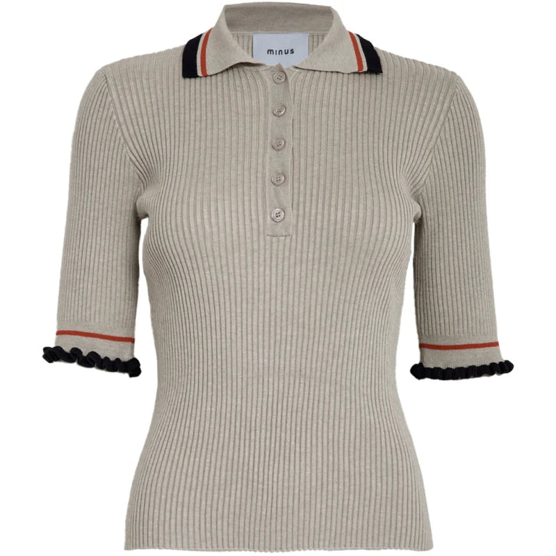 Polo tricot côtelé Signea