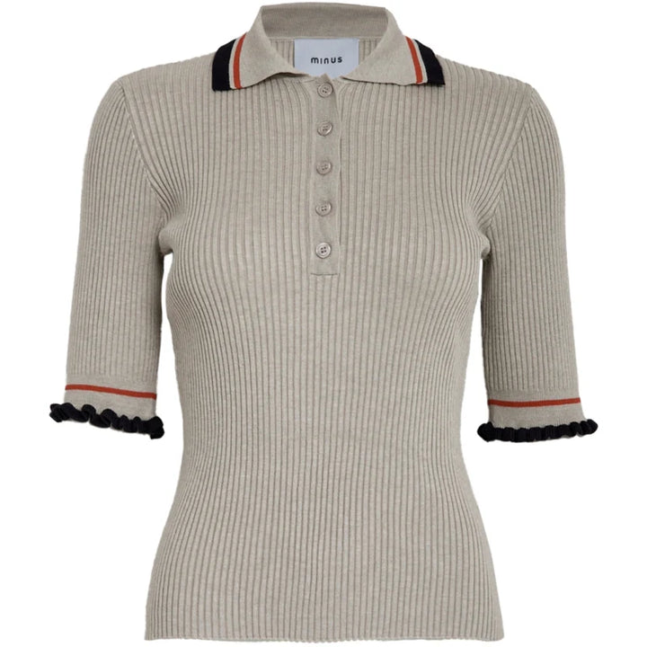 Polo tricot côtelé Signea