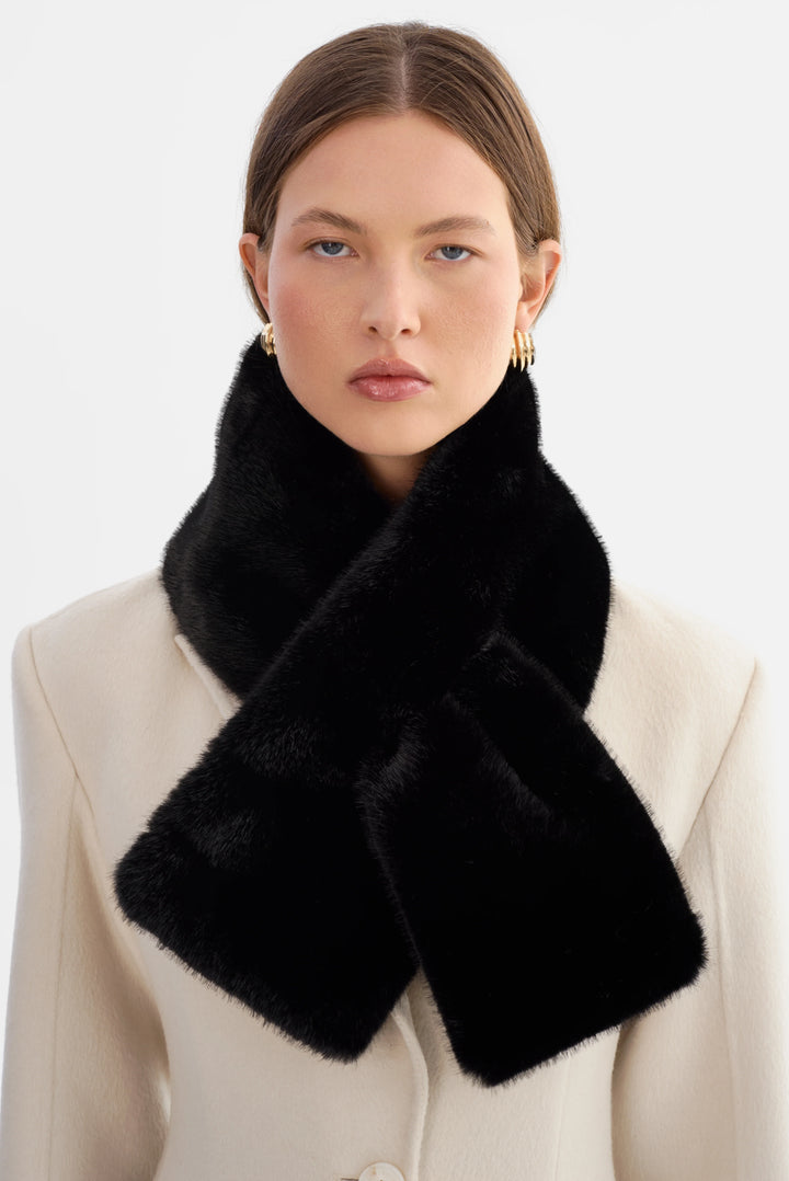 Foulard à passe-pan en fausse fourrure MUSE