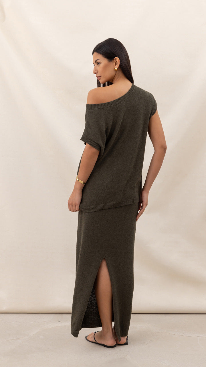 Ensemble Maia ample en maille texturée