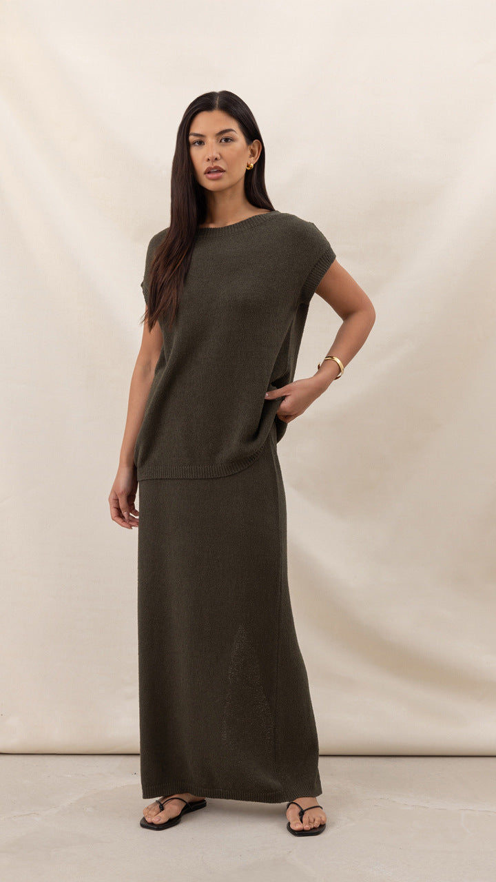Ensemble Maia ample en maille texturée