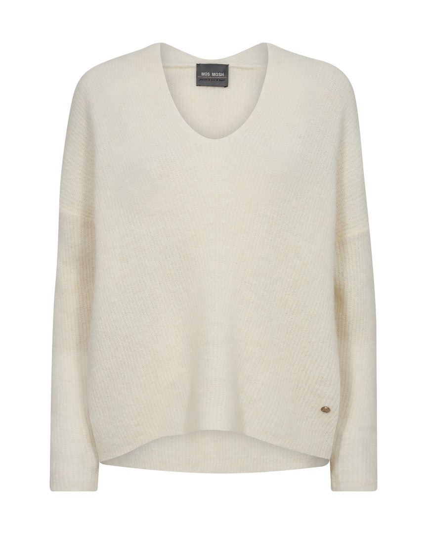 Pull en laine avec col V Thora