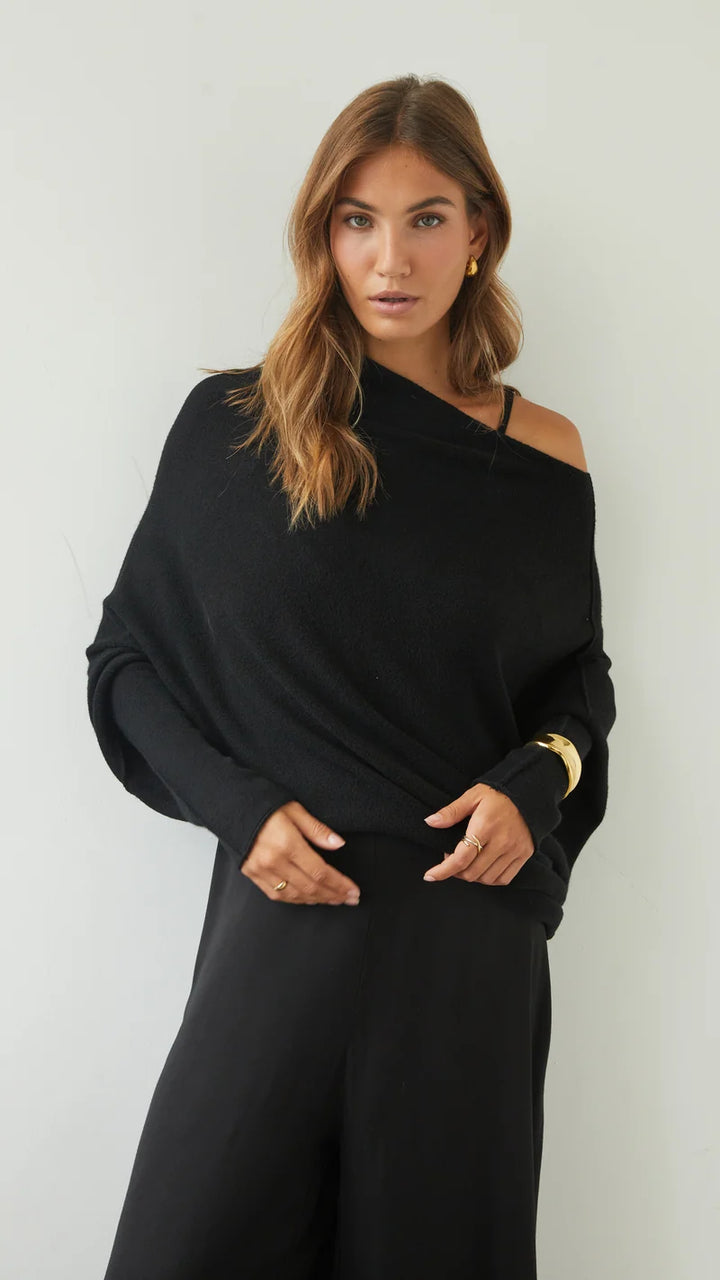 Pull ample à encolure modulable Natalie