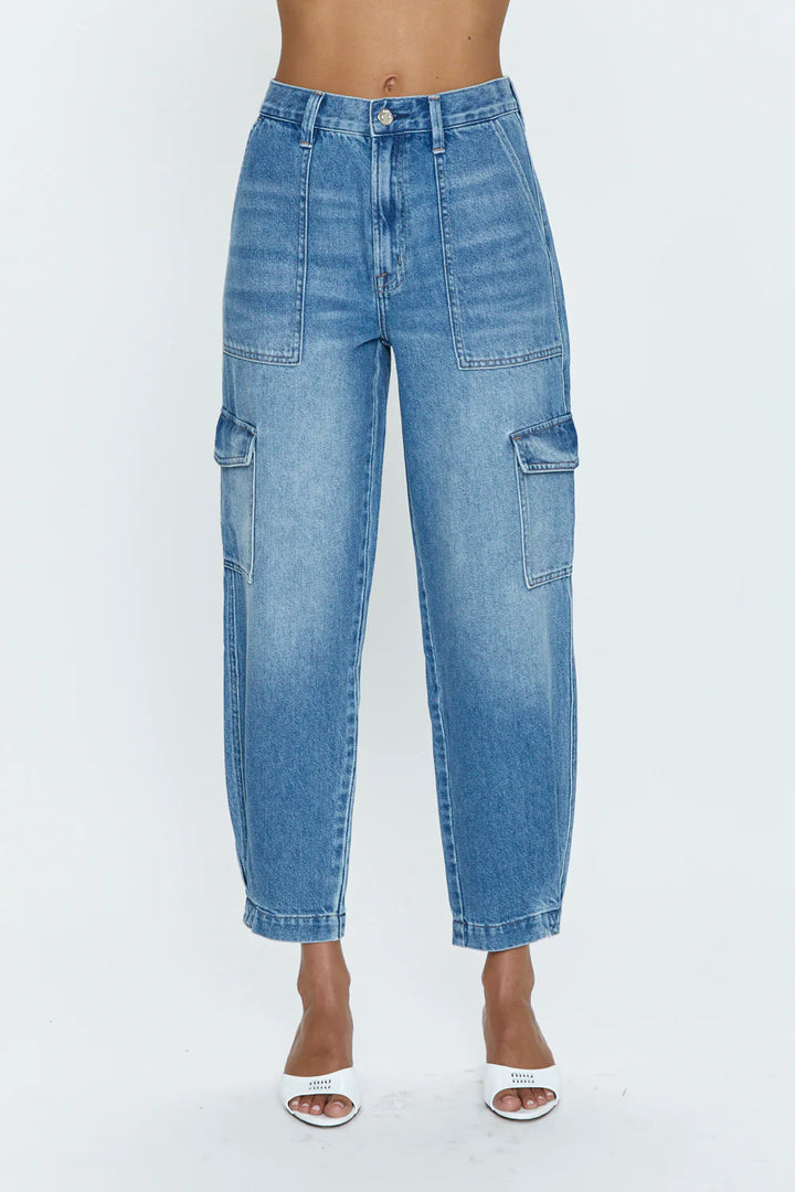 Jeans cargo coupe décontractée Josephine