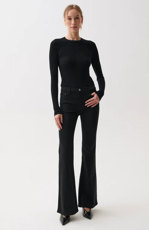 Jeans ultra-évasés à taille mi-haute Kinsley