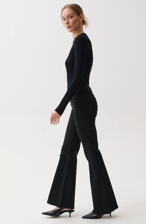 Jeans ultra-évasés à taille mi-haute Kinsley