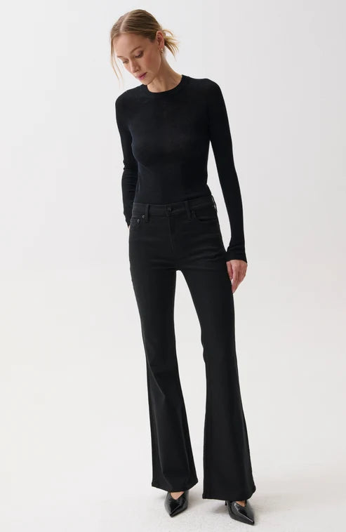 Jeans ultra-évasés à taille mi-haute Kinsley