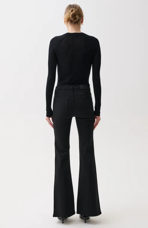 Jeans ultra-évasés à taille mi-haute Kinsley