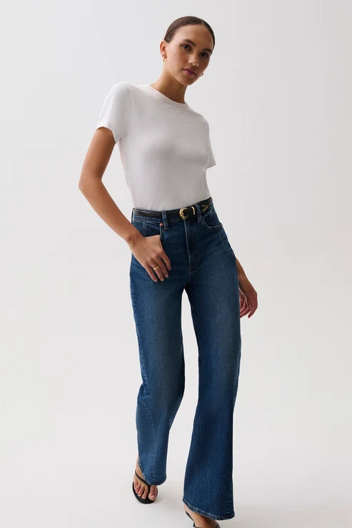 Jeans taille haute à jambes larges Kyra