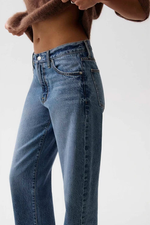 Jeans boyfriend à revers roulés Donny