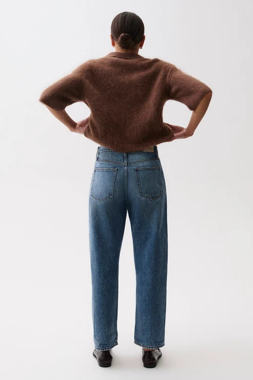 Jeans boyfriend à revers roulés Donny
