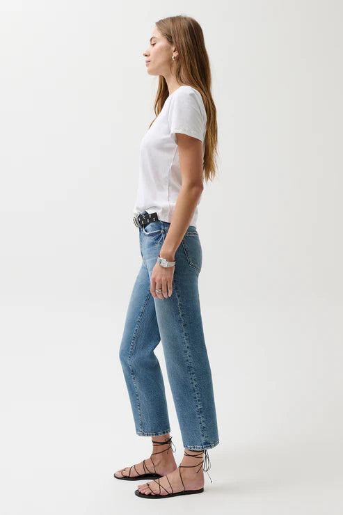 Jeans droit Aleks à coupe courte