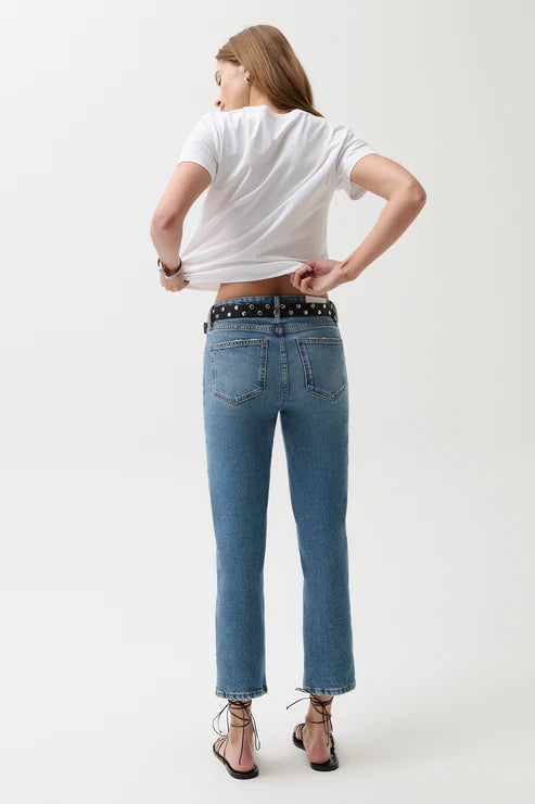 Jeans droit Aleks à coupe courte